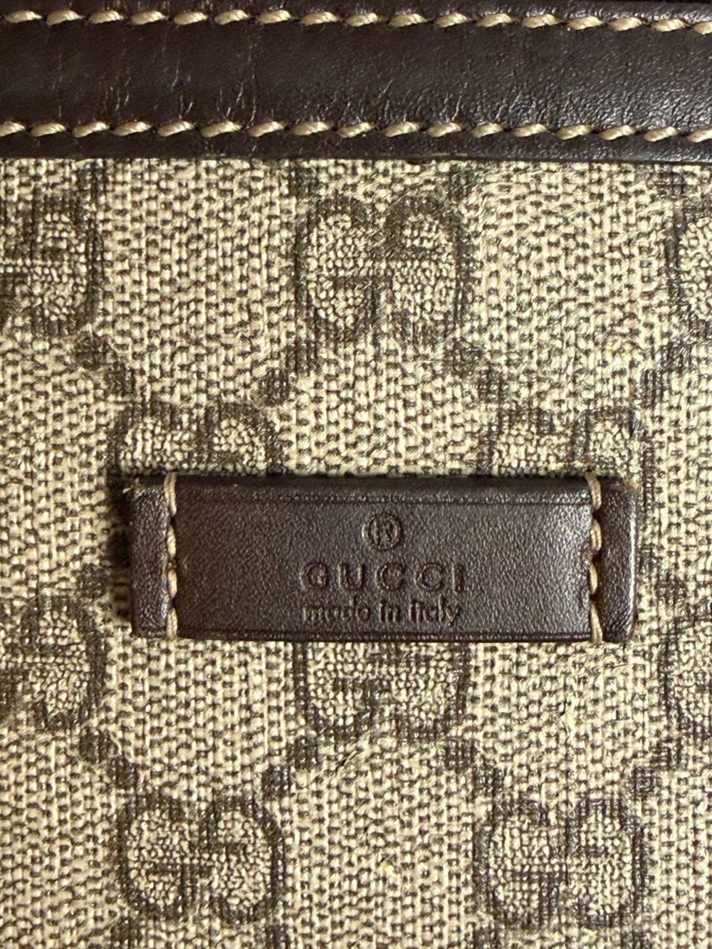 Gucci GG Supreme Beige Monogram Coated Canvas Belt Bum Bag - Picture 7 of 14